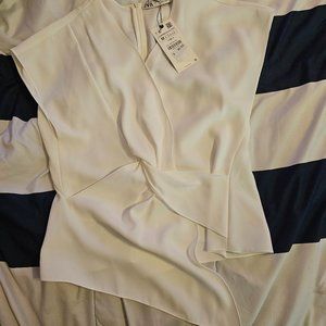 White asymmetrical top